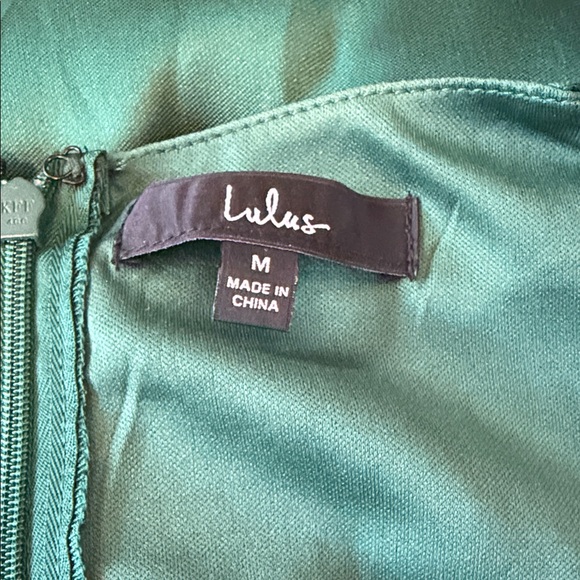 Lulu's Emerald High-Low Halter Dress - Picture 5 of 5